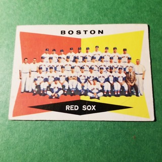 1960 - TOPPS EXMT - NRMT BASEBALL - CARD NO. 537 - BOSTON TEAM - RED SOX