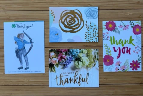 4 Thank-You Card Toppers 