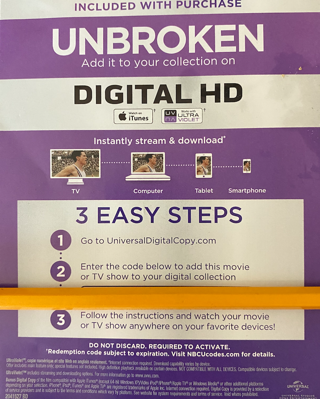 Unbroken Digital HD Code