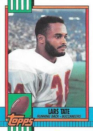 Tradingcard - NFL - 1990 Topps #409 - Lars Tate VAR - Tampa Bay Buccaneers VAR: Disclaimer on back 