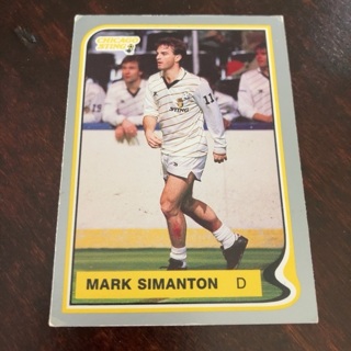 1987-88 Pacific MISL - [Base] #82.1 Mark Simanton (Black Letters)