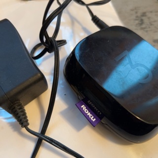 Roku 3 with power supply used.