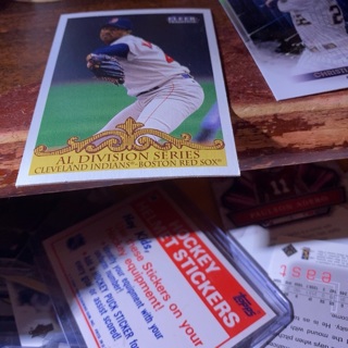 2000 fleer tradition A.L.division series Pedro Martinez baseball card 