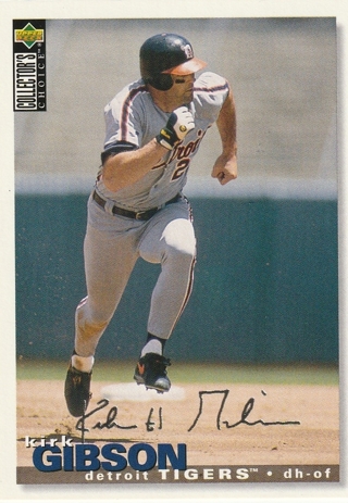 1995 Collectors Choice Silver Signature Card #472 Kirk Gibson TIGERS