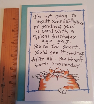 Funny Happy Birthday Card w/Envelope