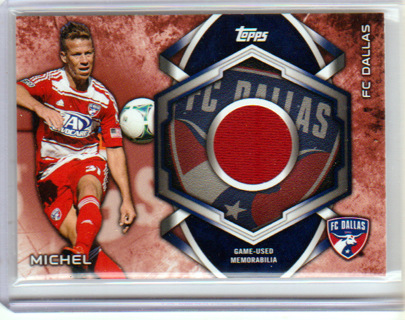 Michel, 2014 Topps Soccer MLS KITS RELIC CARD #KIT-MI, FC Dllas, (H)