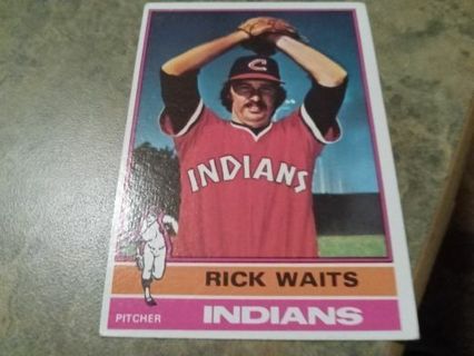 1976 TOPPS RICK WAITS CLEVELAND INDIANS BASEBALL CARD# 433