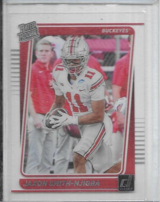 Jaxon Smith Njigba 2023 Chronicles Draft Clearly Donruss #39 Rated Rookie