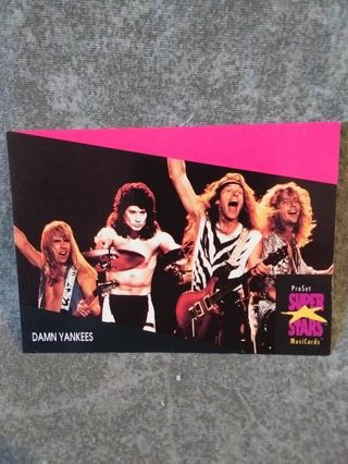 Pro Set Super Star Music Trading Card Damn Yankees # 161