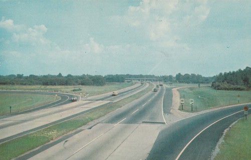 Vintage Unused Postcard: k: New Jersey Turnpike