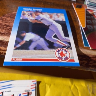 1987 fleer wade Boggs baseball card 