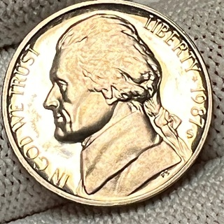 1987-S PROOF JEFFERSON NICKEL 