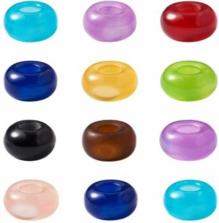 10pc Euro Mix Color Cats Eye Beads Lot 4 (PLEASE READ DESCRIPTION) 