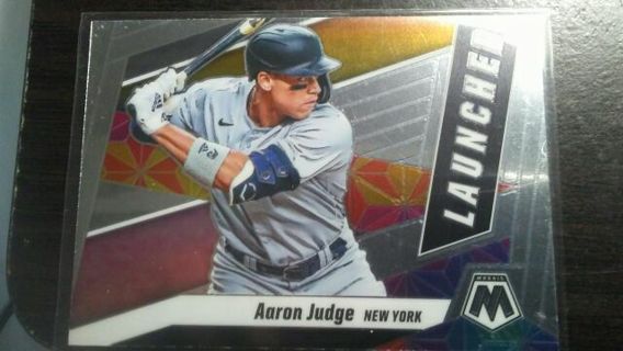 2021 PANINI MOSAIC LAUNCHED AARON JUDGE NEW YORK YANKEES BASEBALL CARD# L2