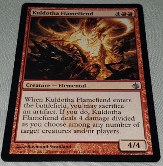 MTG ✨ Kuldotha Flamefiend - (U) 69/155 Mirrodin Besieged (MBS) ✨ Magic the Gathering (2011)