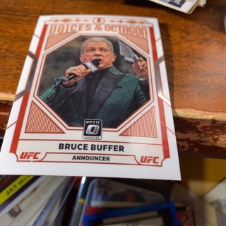 2022 donruss optic voices of the octagon Bruce buffer announcer ufc card 