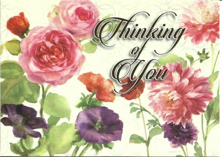 Brand New Never Been Used Thinking Of You Greeting Card With Envelope ( Blank Inside )