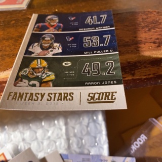 2020 panini score fantasy stars football card 