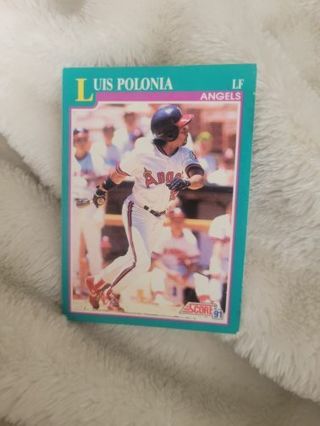 LUIS POLONIA SPORTS CARD WITH 2 MYSTERY CARDS