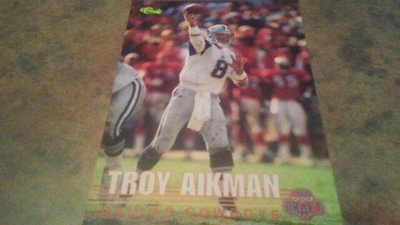 1995 CLASSIC DRAFT TROY AIKMAN DALLAS COWBOYS FOOTBALL CARD# 109 HALL OF FAMER