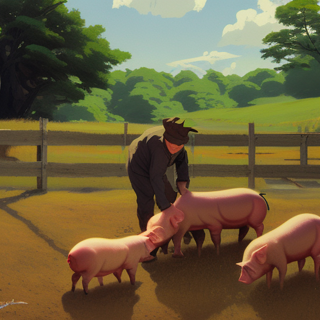 Listia Digital Collectible: Time to feed the pigs