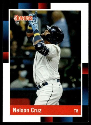 2022 Donruss Retro Base #239 Nelson Cruz Tampa Bay Rays