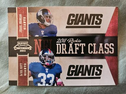 2011 Panini Contenders Draft Class New York Giants