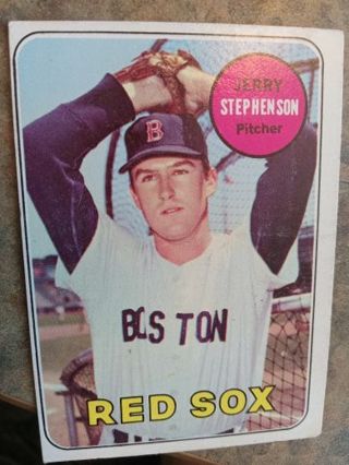 1969 TOPPS JERRY STEPHENSON BOSTON RED SOX BASEBALL CARD# 172