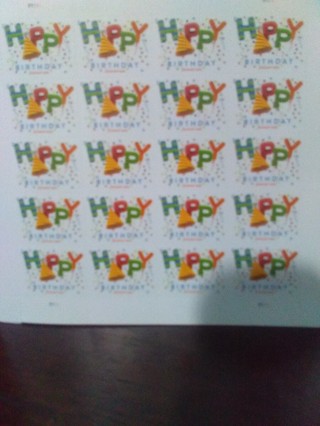 40 Brand New Happy Birthday Forever Stamps