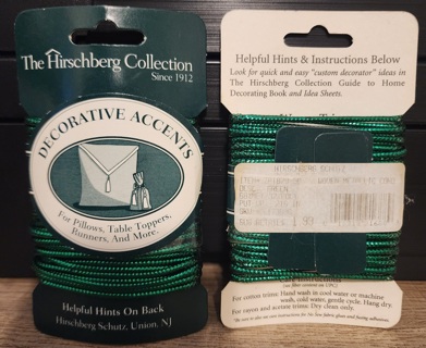 NEW - Hirschberg Collection - Decorative Accents - Lot of 2 - "Green"