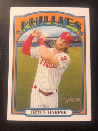 2021 Topps Heritage Bryce Harper Phillies 