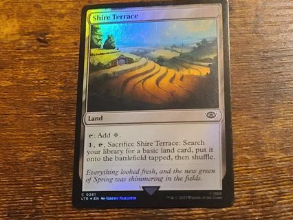 Magic the gathering mtg Shire Terrace foil card Lord of the rings