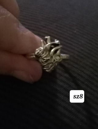 Human heart ring new sz8