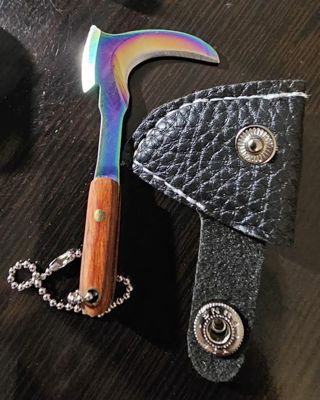 Miniature Ice Axe Key Chain