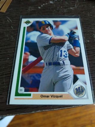 Omar Vizquel Mariners Upper Deck 91