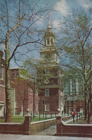 Vintage Unused Postcard: b: Independence Hall, Philadelphia, PA