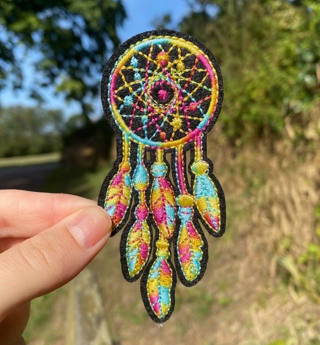 DREAM CATCHER Applique Iron on Patch Embroidered Adhesive Badge FREE SHIPPING