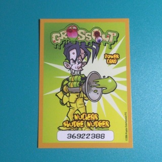 2006 Upper Deck Grossout Trading Card | Power Card | NUCLEAR SLUDGE NUDGER | 36922388