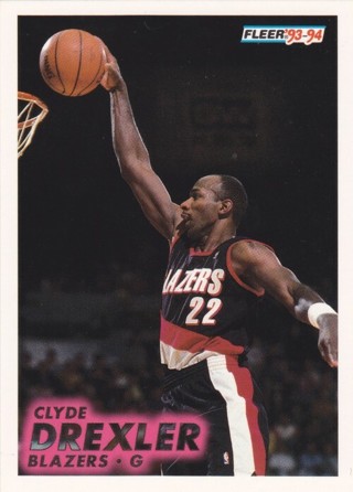 Clyde Drexler 1993-94 Fleer Portland Trail Blazers