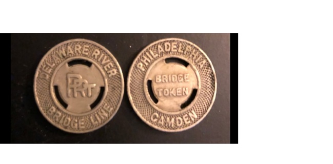 Delaware River Bridge Line Philadelphia Camden Token PRT USED