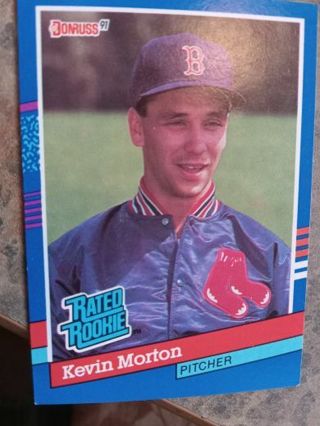 1991 DONRUSS RATED ROOKIE KEVIN MORTON BOSTON RED SOX BASEBALL CARD# 37