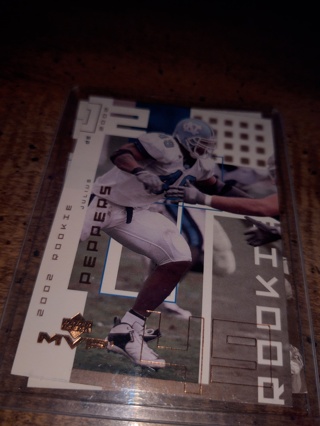 Two Card Lot football Julius peppers and Clinton portis both rookies 