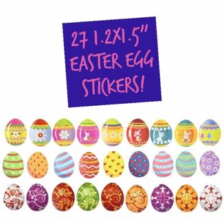 ➡️⭕NEW⭕(27) 1.2" x 1.5" EASTER EGG STICKERS!!⭕