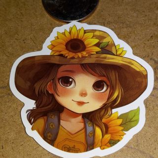 Girl one Cute new vinyl sticker no refunds regular mail only Very nice