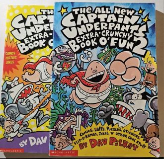 Captain Underpants Extra Crunchy Book O Fun 1 & 2