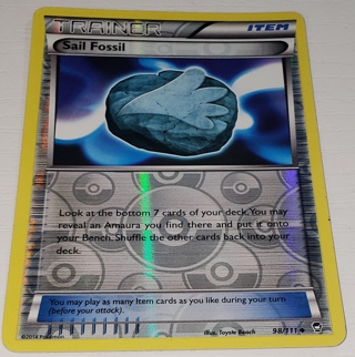 ⚡ Pokemon Card Sail Fossil Trainer 98/111 Reverse Holo ⚡ Item XY: Furious Fists