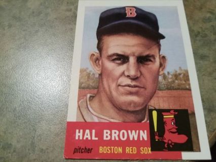 1953 TOPPS ARCHIVES HAL BROWN BOSTON RED SOX BASEBALL CARD# 184