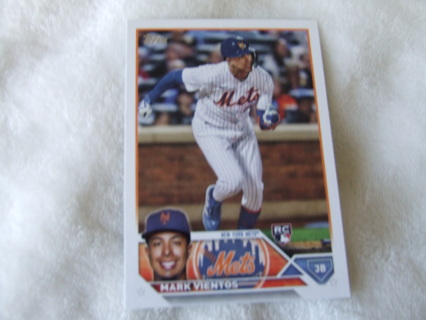 2023 Mark Vientos New York Mets Topps Card #550