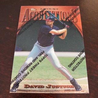 1997 Topps Finest - [Base] #271 Common - Bronze - David Justice