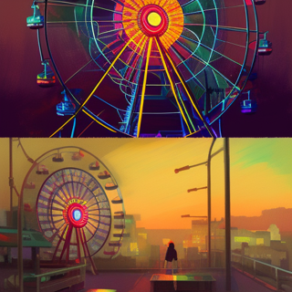 Listia Digital Collectible: Ferris Wheel at Dusk